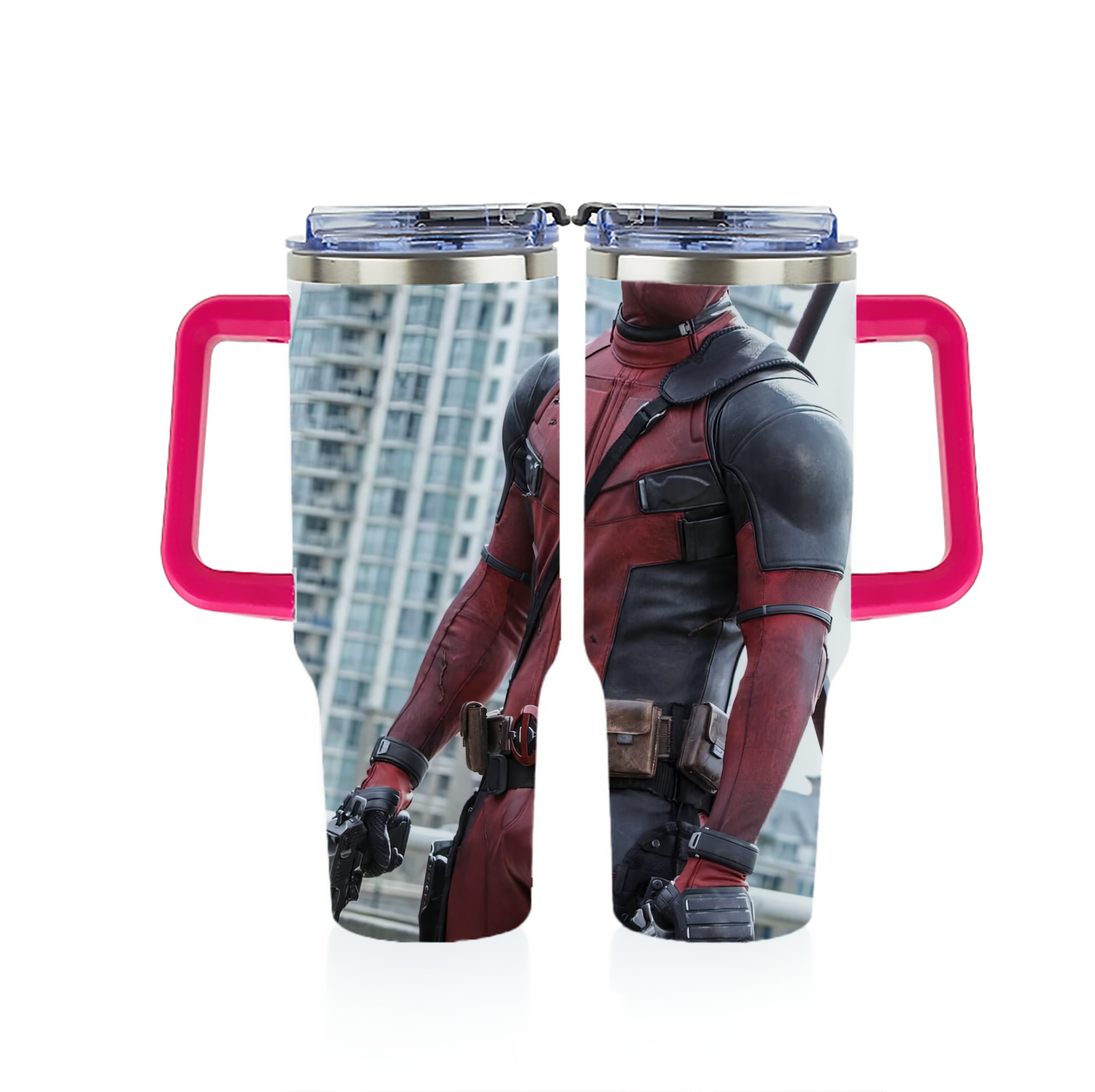 （画像用） Deadpool デッドプール 1200ｍLフルプリント車用タンブラー